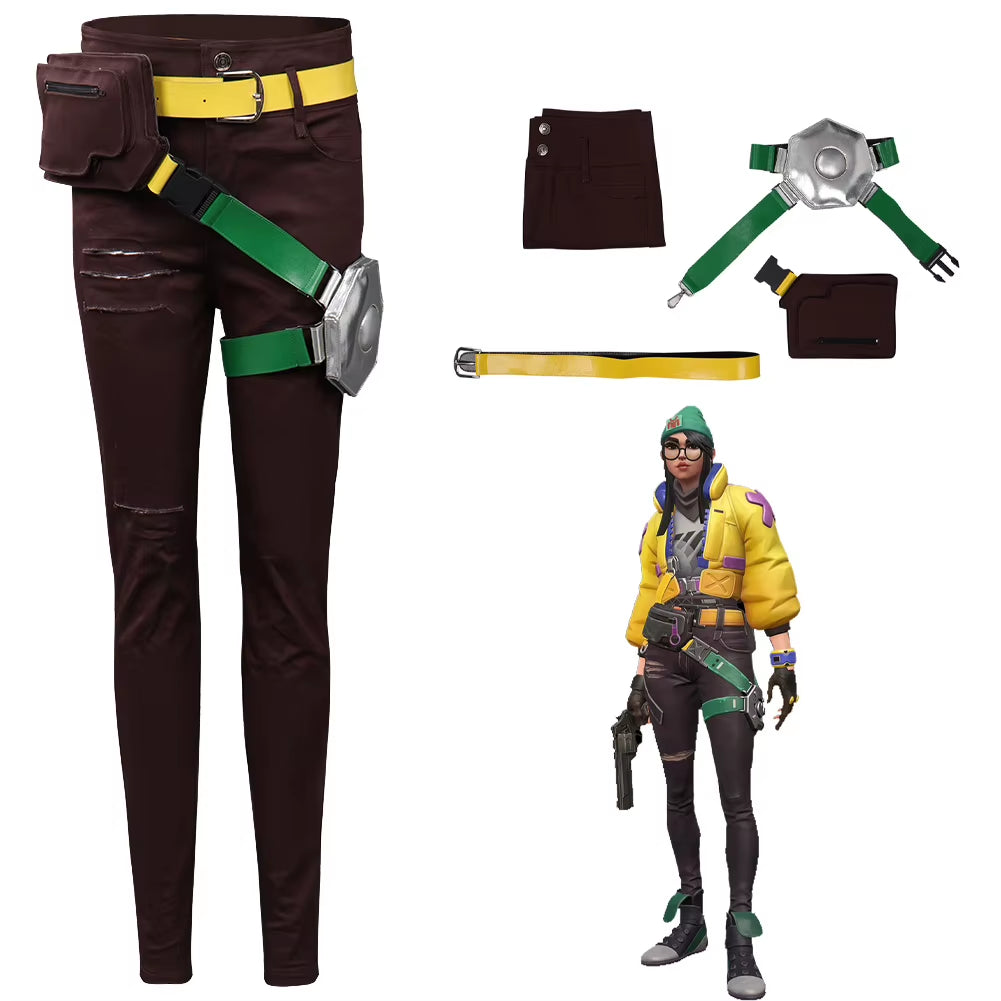 Valorant Killjoy Cosplay Costume Coat Bag Outfits Halloween Carnival Suit