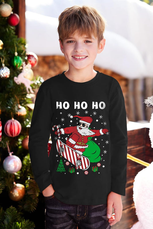 Unisex Kid'S Valentines Day Print Top Mardi Gras Long Sleeve Shirt 2-10 Years