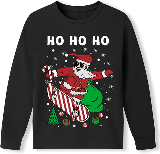 Unisex Kid'S Valentines Day Print Top Mardi Gras Long Sleeve Shirt 2-10 Years