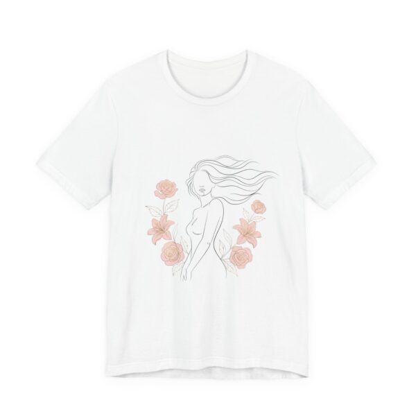 Feminine Floral Tee - Relaxed Unisex Style Shirt