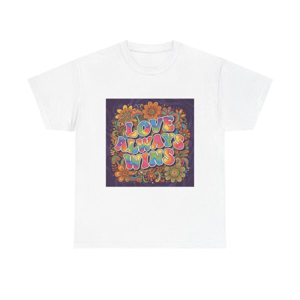 Retro Love Graphic T-Shirt – Colorful Hippie Boho Tee, Motivational Quote Shirt, Unisex Streetwear Top