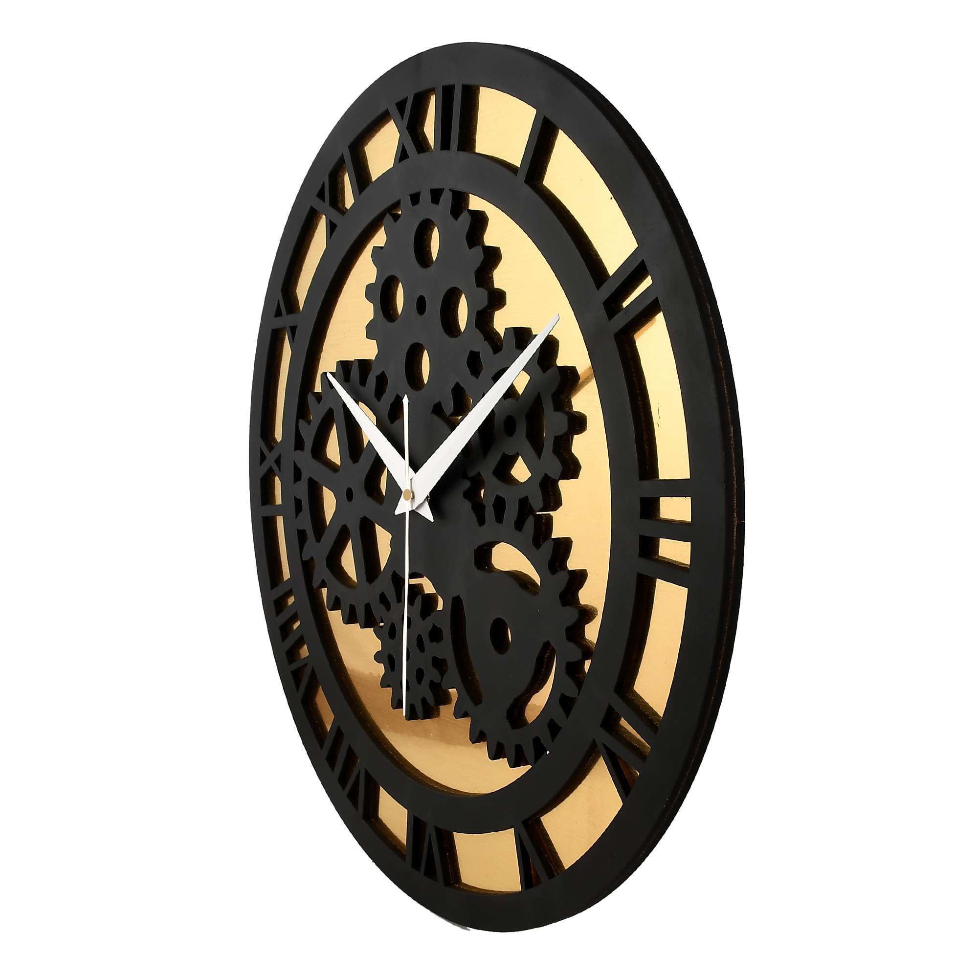 Wooden Silent Non-Ticking Wall Clock for Home Stylish Latest Designer Wall Clock for Home Living Room Bedroom Office Hall - Image 3